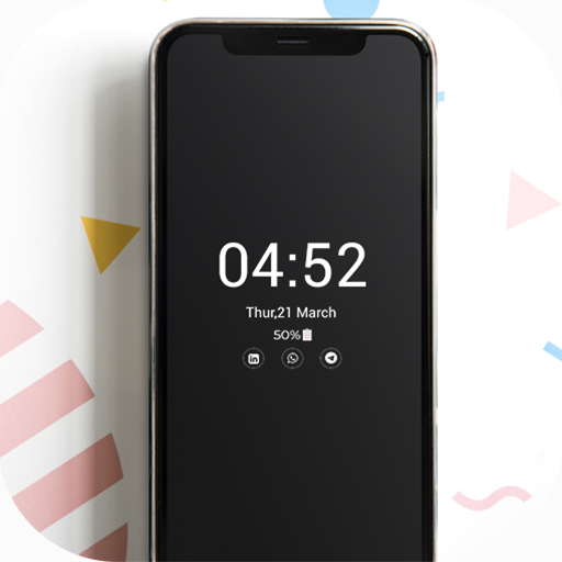 Amoled Clock Always On Display &amp; Black Wallpapers icon