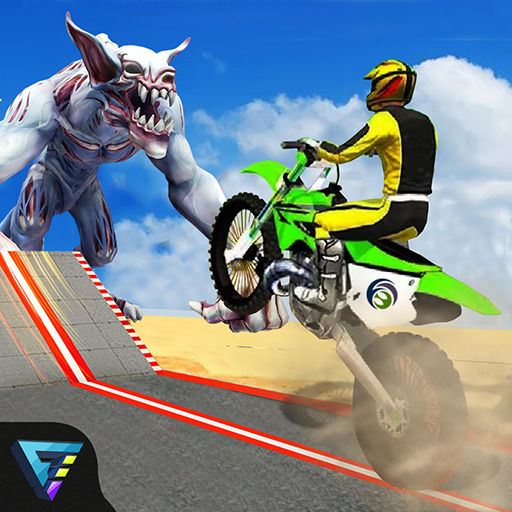 Bike Hill Racing Dino Adventure: Monster Attack icon