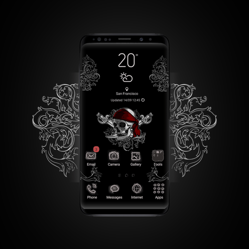 Angry Pirate Skull Theme icon