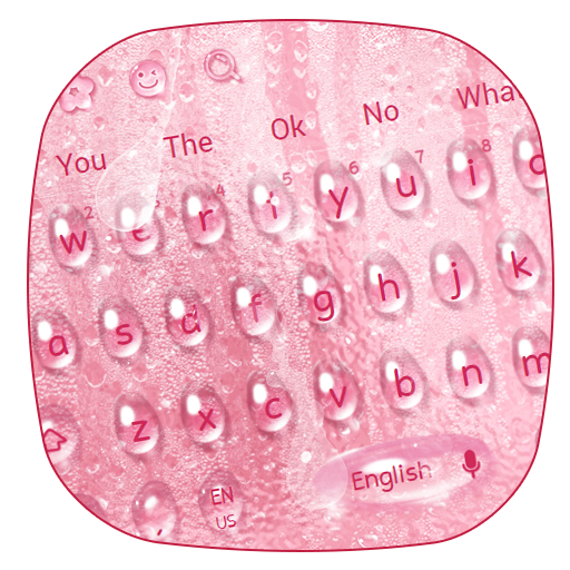 Rose Water Drop Keyboard icon