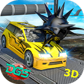 Impossible sky tracks car stunt simulator icon