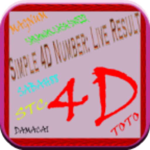 Simple 4D Number: Live Result icon