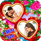 Miss You Dual Photo Frame icon