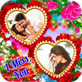 Miss You Dual Photo Frame