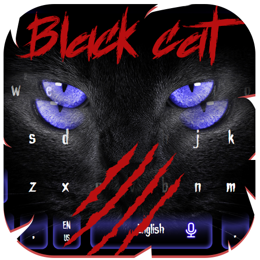 Black Panther Evil Cat Keyboard Theme icon