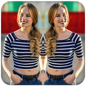 Selfie mirror photo &amp; Reflection Mirror camera иконка