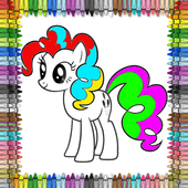Little Book for Coloring Pony Horse icon