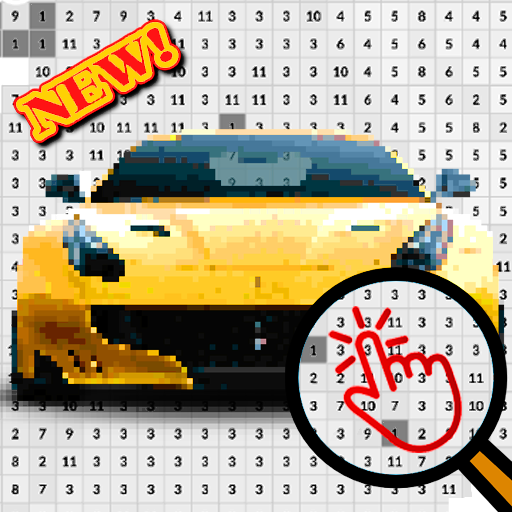 Cars Color By Number-Vehicle Pixel Art icon