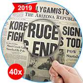 Magnifying Glass Text Zoom 30x Camera icon