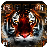 Neon Tiger Tema della tastiera icon
