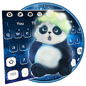 Thème du clavier Dreamy Galaxy Panda🐼🌜 icon