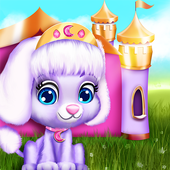 Pet House Game Princess Castle أيقونة