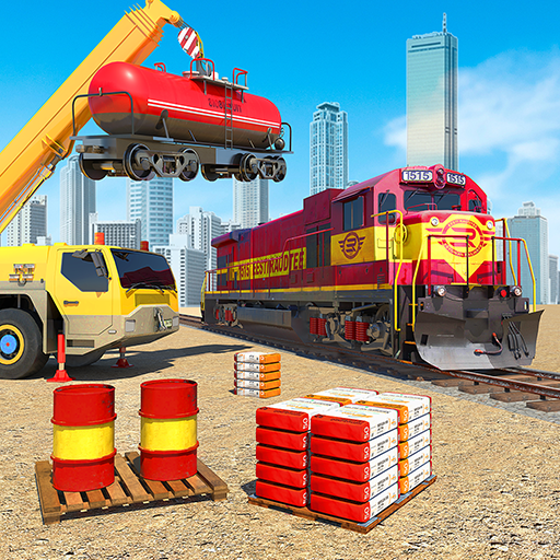 Train Track Real JCB Game icon