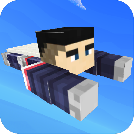 Flying Superhero: Blocky World icon