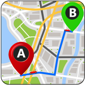 Live GPS, Maps, Navigations, Directions, Tracker أيقونة