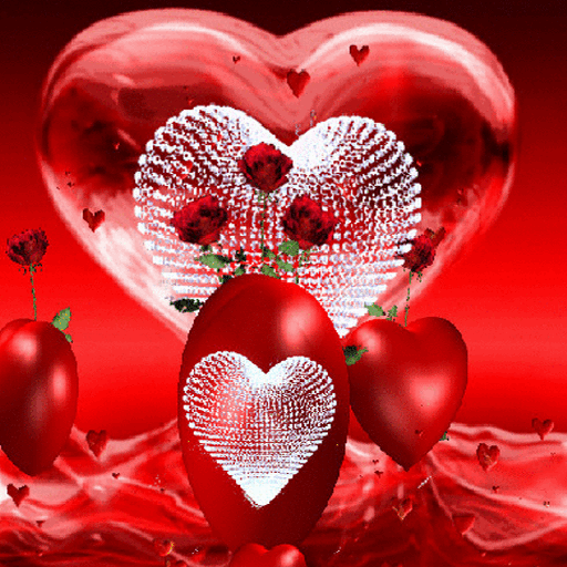 Red Hearts Live Wallpaper icon