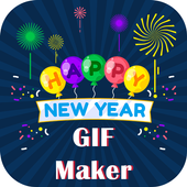 Edit Name on GIF Of New Year 2019 icon