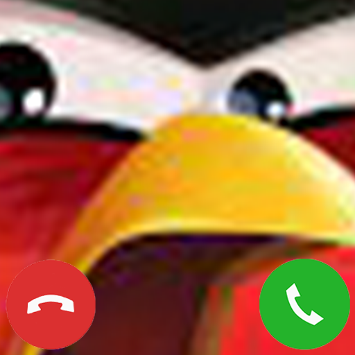 angry bird fake call icon