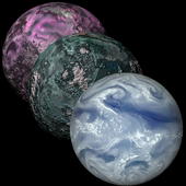 3D exoplanets icon