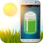 شمسي شاحن بطارية محاكاة أيقونة