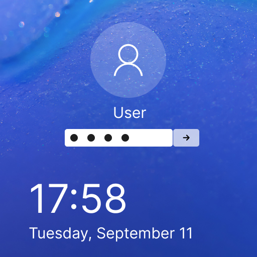 Lock Screen Computer Style icon