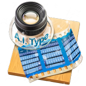 Blue piano keys AiType Skin icon