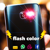 Color Flash light on call icon