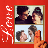 Love photo collage 2 icon