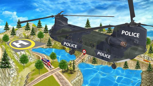 Police Cars Transport Truck:Offroad Games screenshot 4