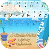 Summer Time on Beach Theme&Emoji Keyboard on 9Apps