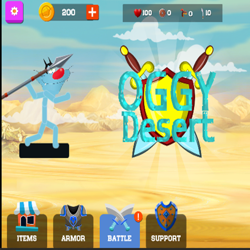 Oggy On Desert Game icon