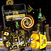 Makka Madina 3D Glass Tech Theme icon