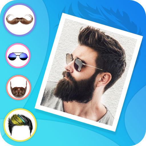 Smarty:Men Hairstyle Photo Editor &amp; Beard,Mustache आइकन