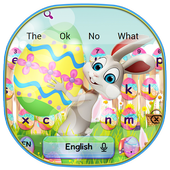 Easter Bunny Keyboard Theme أيقونة