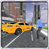 Limo Taxi Car Driving icon