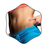 Six pack abs workout woman home workout icon