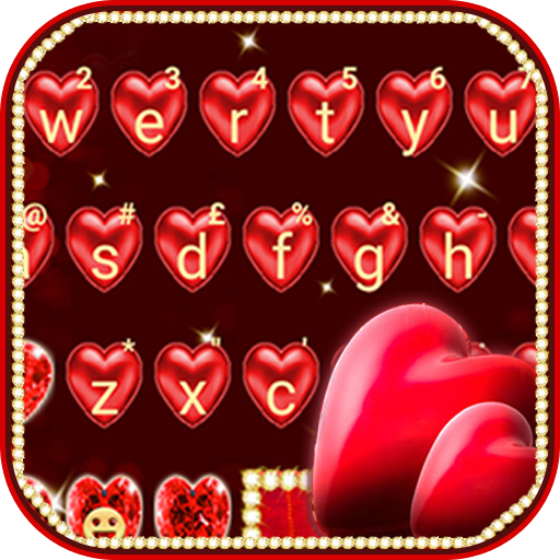 Red Love Heart Tastatur-Thema icon