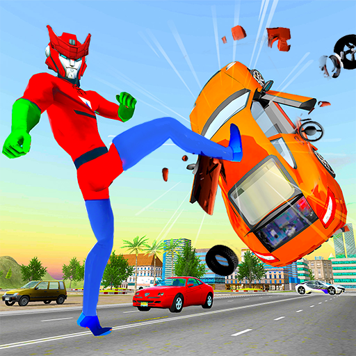 Flying Superhero Crime City 3D icon