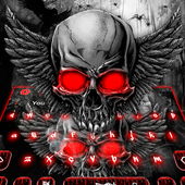 Red Zombie Skull Keyboard Theme icon