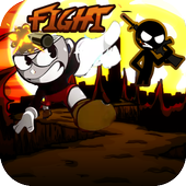 cup fight in battle head icon