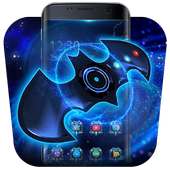 3D bat hero fidget spinner theme