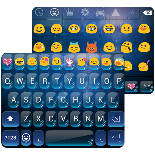 Rain Glass Emoji Keyboard Skin icon