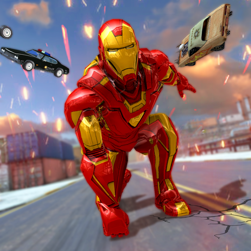 Flying Iron Hero: Rope Iron Superhero Action Games icon
