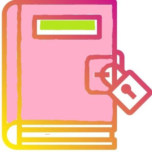 My Personal Diary- Fingerprint and Lock icon