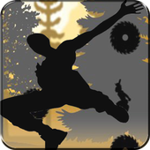 Shadow Man Parkour Vector icon