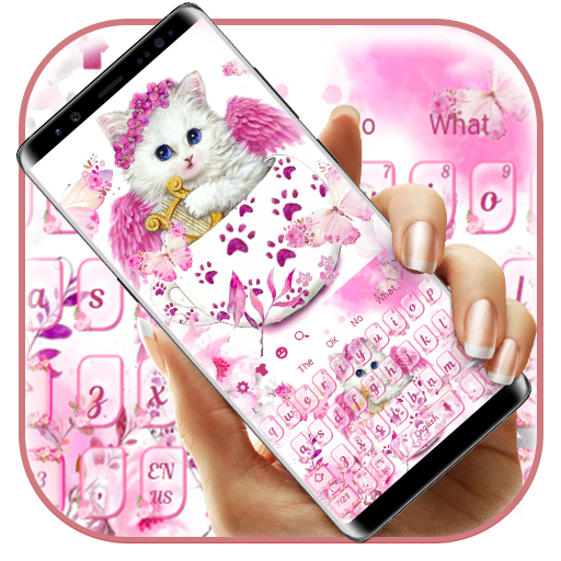 Pink Fairyland Cute Cup Cat Keyboard icon