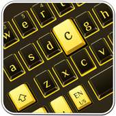 Teclado negro dorado on 9Apps