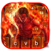 Flaming Fire Battle Keyboard Theme icon