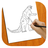 Learn how to Draw Godzilla icon