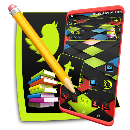 Paper Tile Notes Theme أيقونة